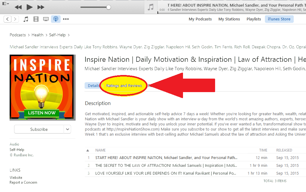 how-to-rate-and-review-Inspire-Nation-Show-podcast-in-iTunes-store-button-location