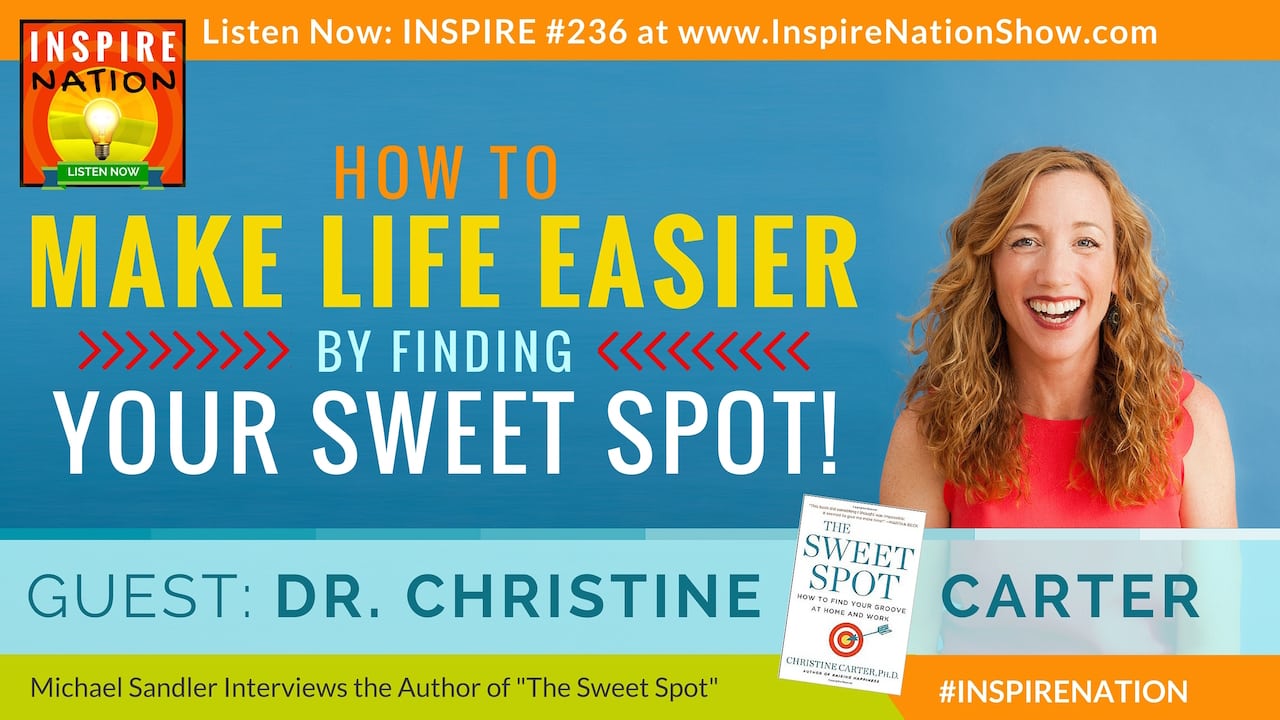Listen to Michael Sandler's interview with Dr Christine Carter on The Sweet Spot!