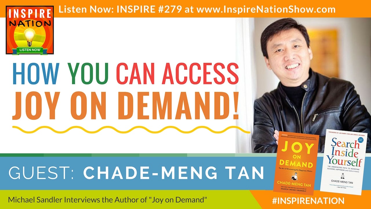 Listen to Michael Sandler's interview with Chade-Meng Tan on accessing Joy on Demand!
